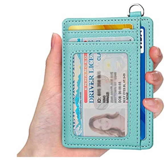 🍓2 for $13 NWOT Slim card wallet - Ocean Blue - Picture 2 of 10